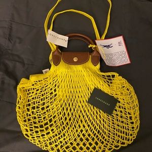 Longchamp Le Pliage Filet Top Handle Bag (Same as the one in Emily in Paris)